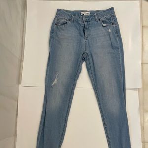 Jeans. Comfy and cute.